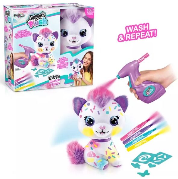 Airbrush Plush Kitty Creative Activity Plush