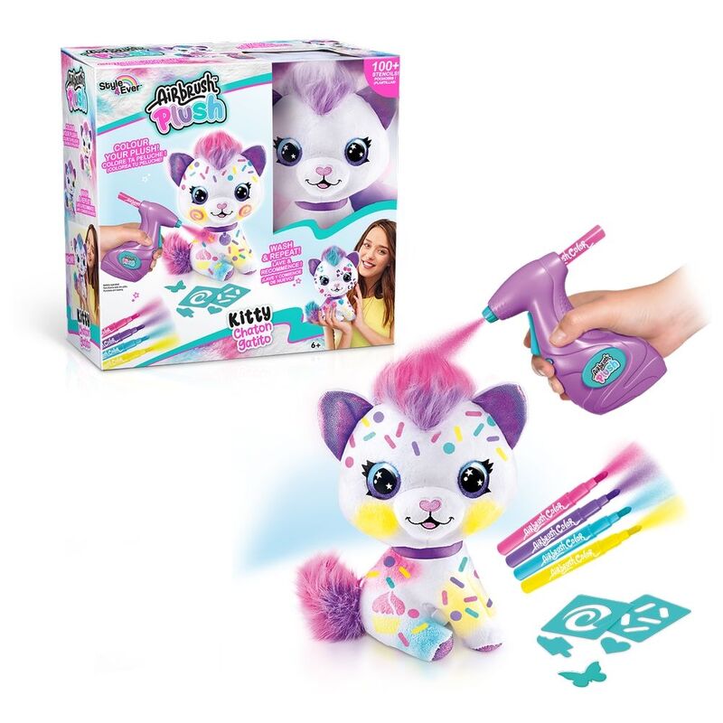 Airbrush Plush Kitty Creative Activity Plush