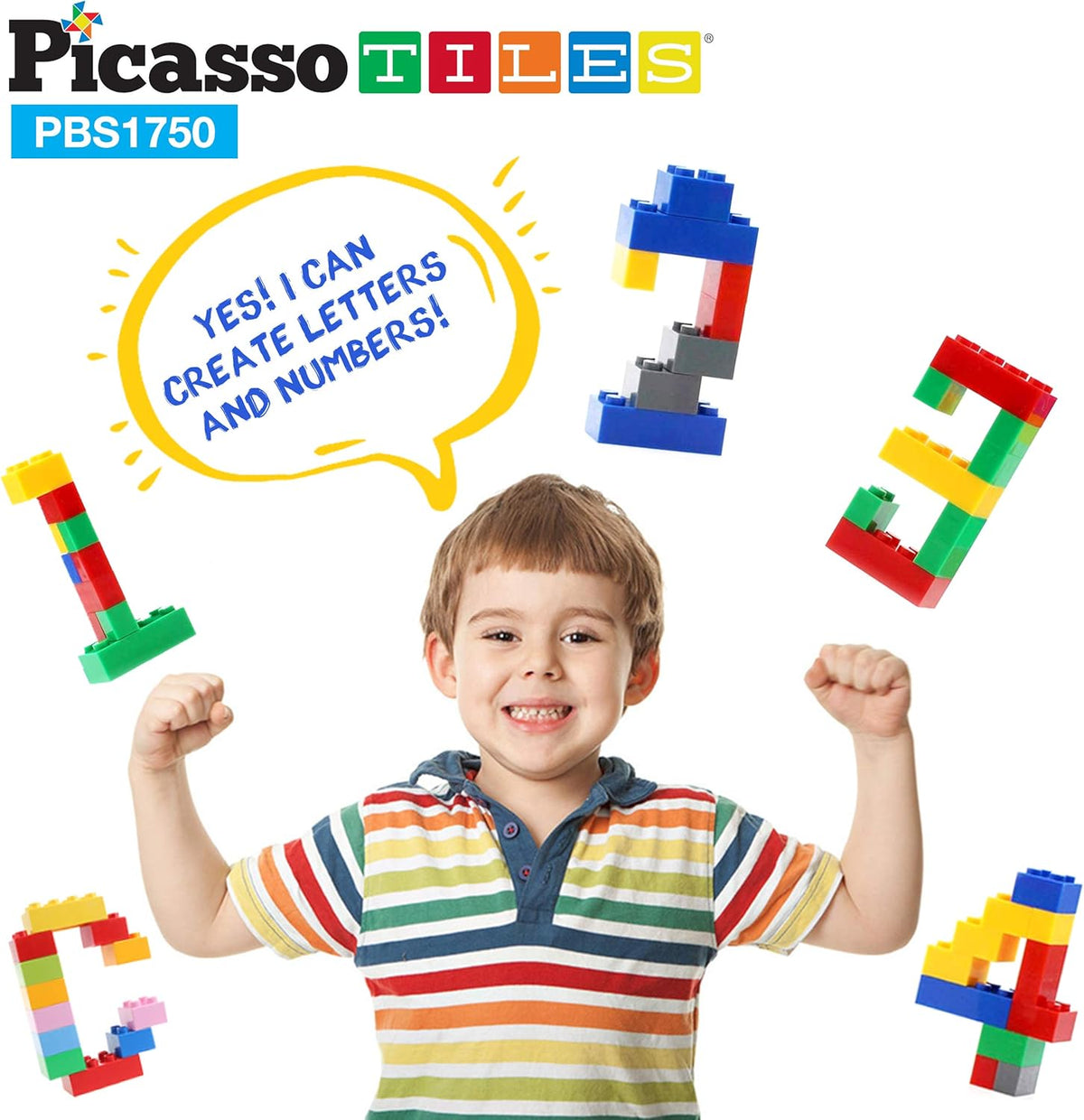 Picasso Magnetic Building Blocks 1750-Pieces