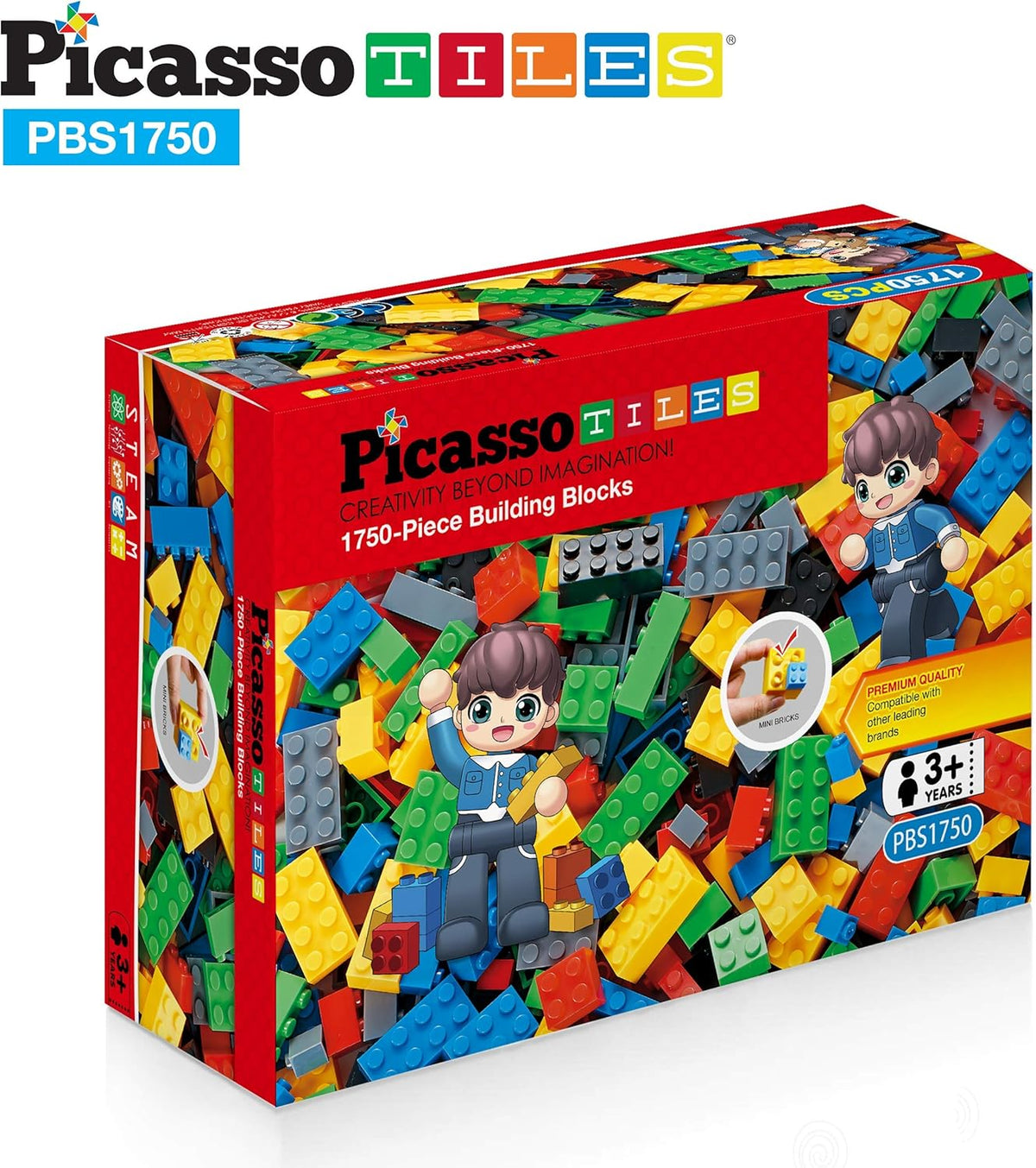 Picasso Magnetic Building Blocks 1750-Pieces
