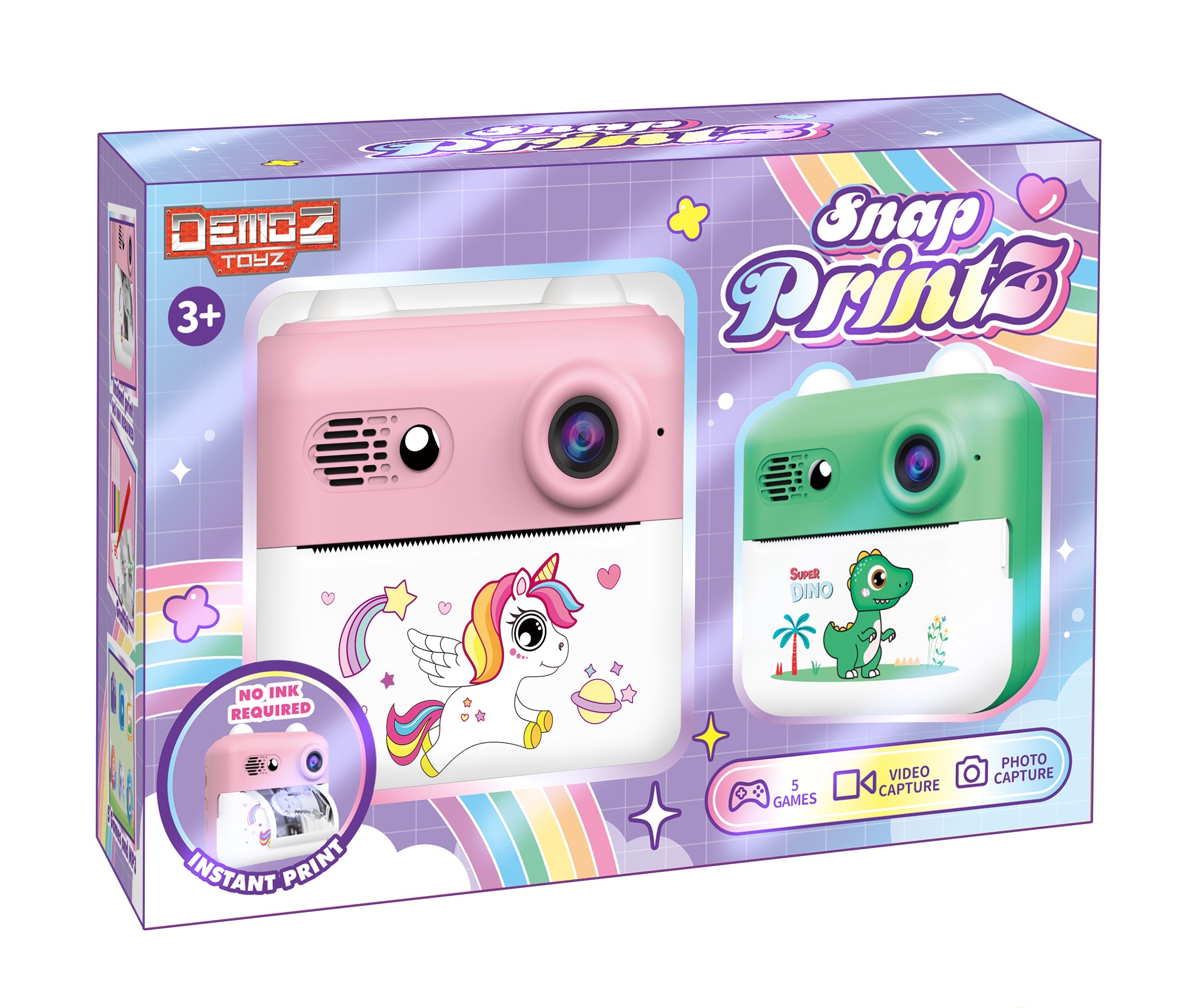 Snapple Print Camera Snap PrintZ Instant Print Camera for Children