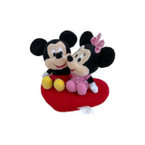 Disney Plush Mickey & Minnie Heart Cushion