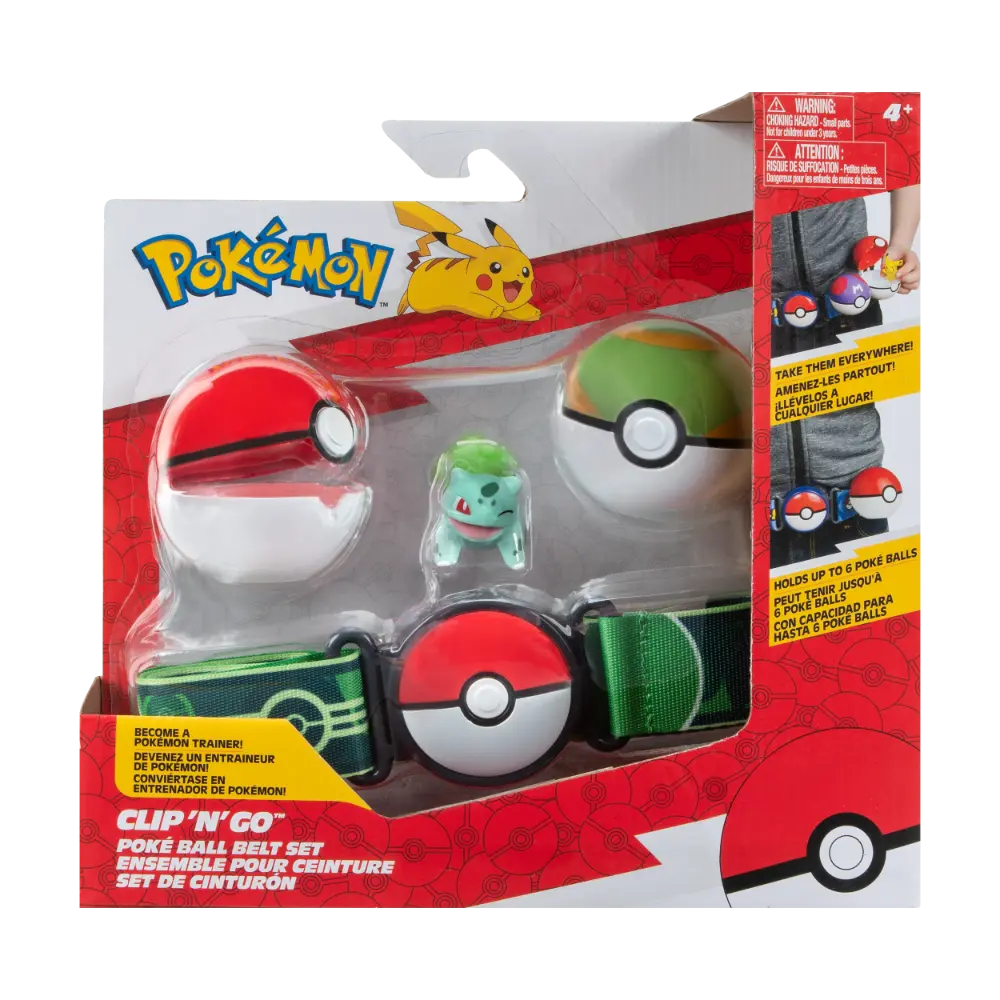 Pokemon Clip N Go Ball Belt Set Assorted
