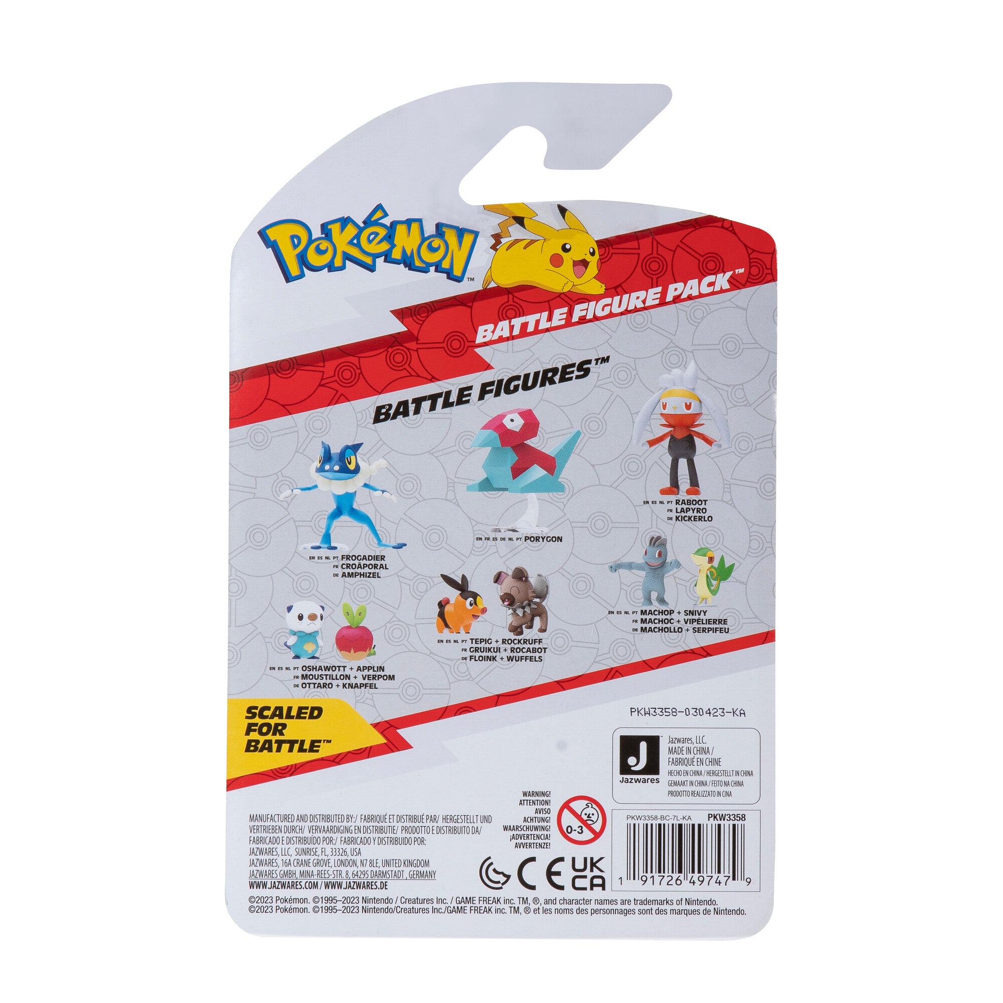 Pokemon Battle Fig Pika+Spri 2 Pack
