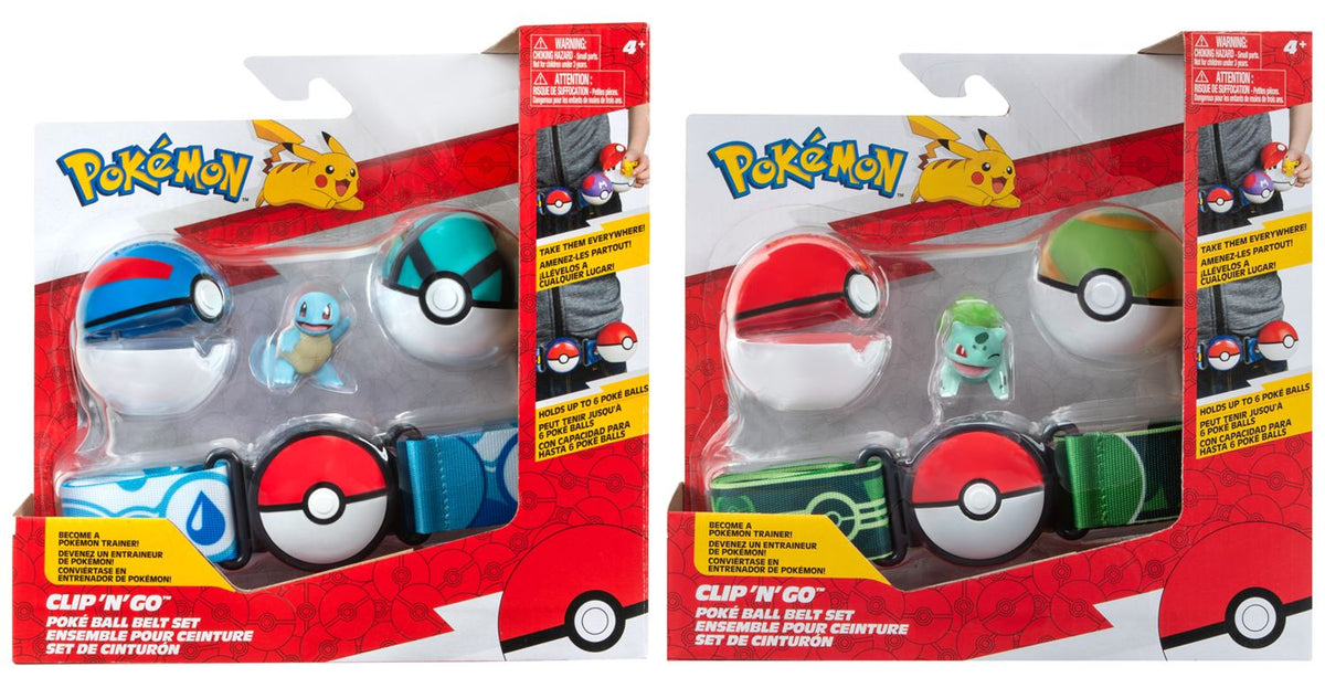 Pokemon Clip N Go Ball Belt Set Assorted