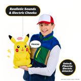Pokemon RealFX Pikachu Interactive Puppet with Authentic Sounds & Lifelike Expressions Soft Plush Toy for Kids & Collectors