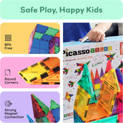 Picasso Magnetic Tiles Building Blocks 100-Pieces