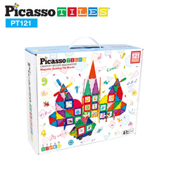 Picasso Magnetic Tiles Graphic Building Blocks 121-Pieces