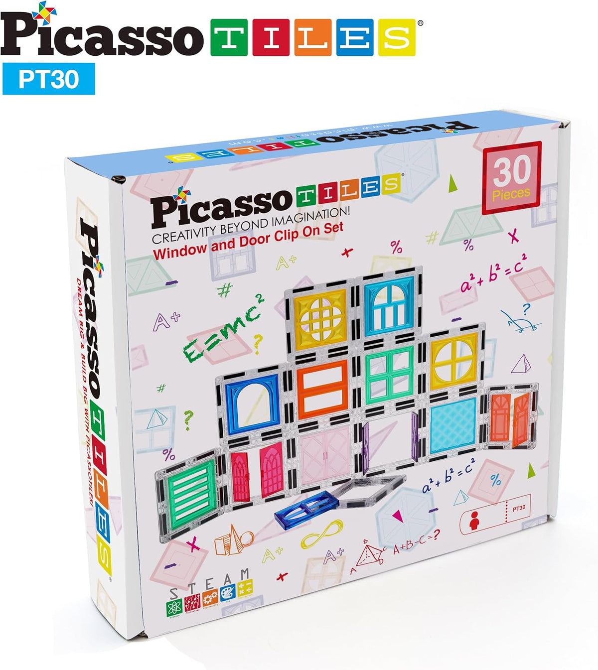 Picasso Magnetic Tiles Window and Door Clip-On Set 30-Pieces