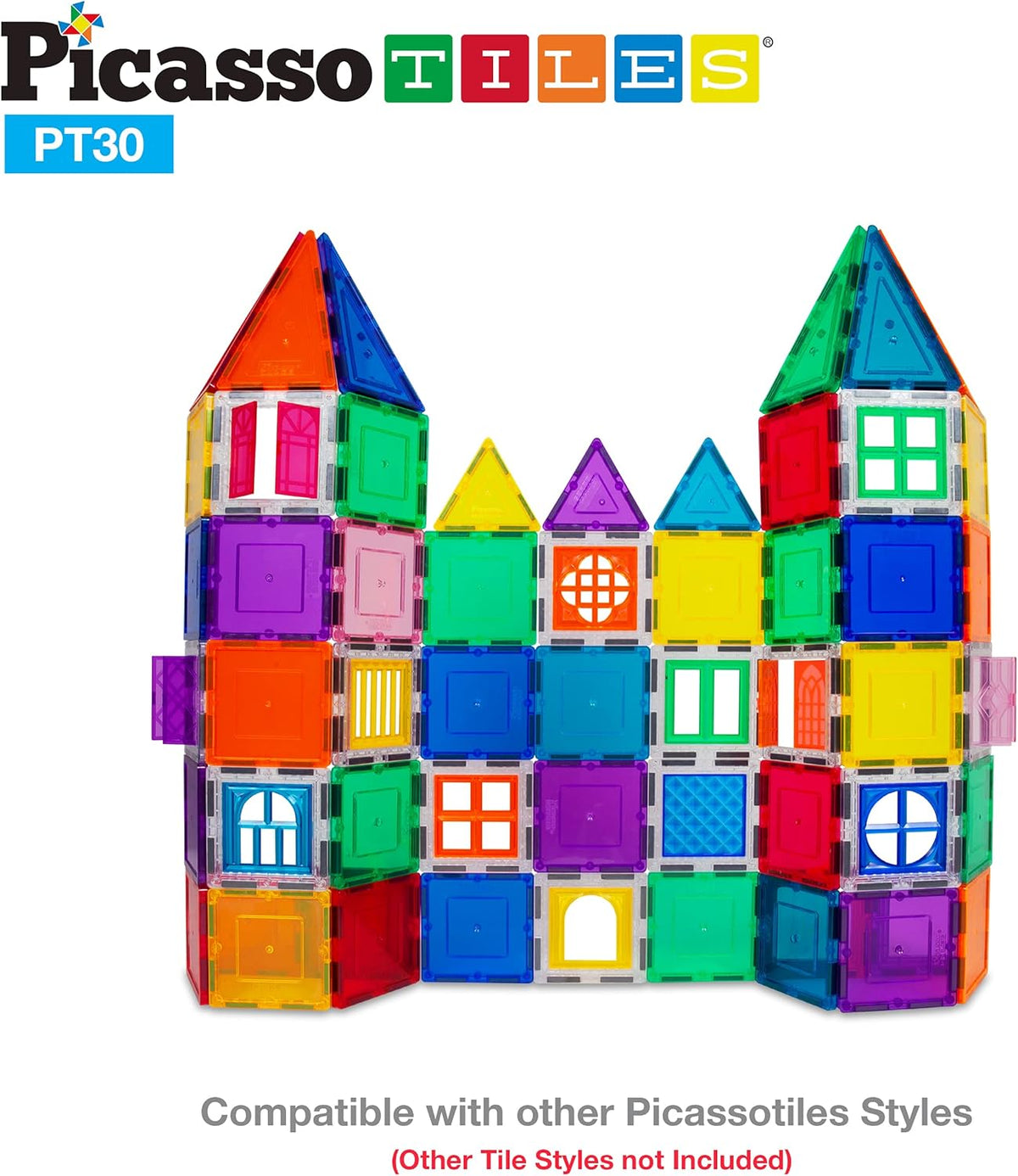 Picasso Magnetic Tiles Window and Door Clip-On Set 30-Pieces