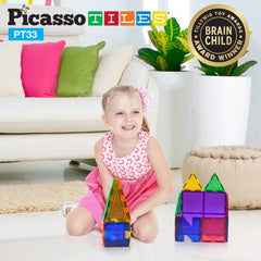 Picasso Magnetic Educational Building Tile Set 33pieces