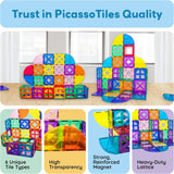 Picasso Magnetic Tiles Quarter Circle & Window Set 36-Pieces