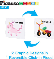 Picasso Magnetic Tiles Fundamental & Cognition Set 56-Pieces