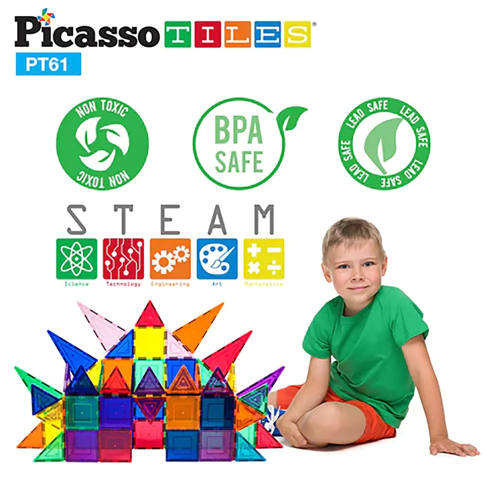 Picasso Magnetic 3D Blocks 61Pcs