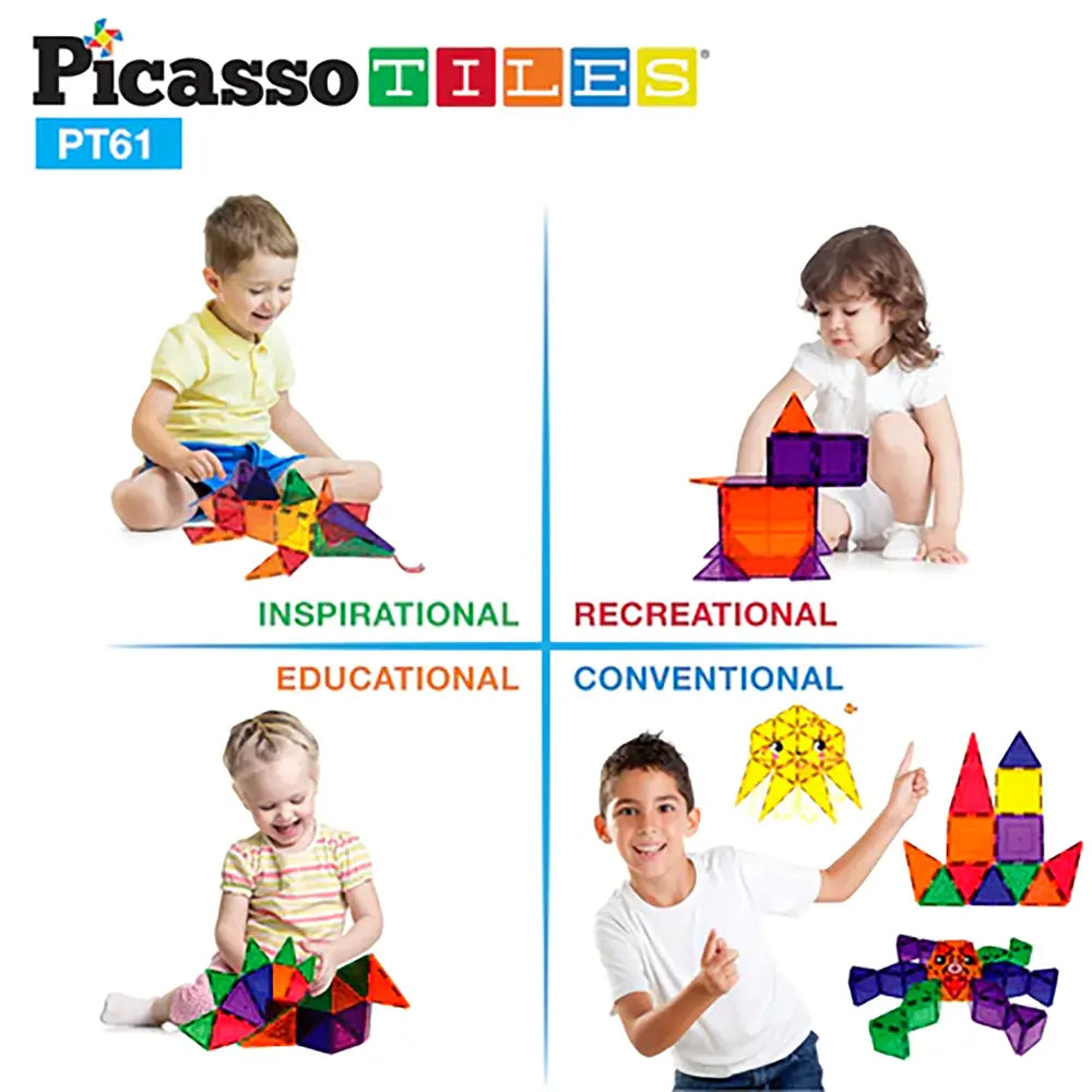Picasso Magnetic 3D Blocks 61Pcs