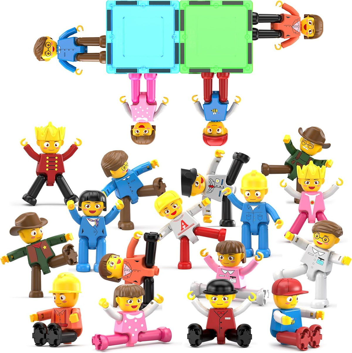 Picasso Magnetic Character Figures 16-Pieces