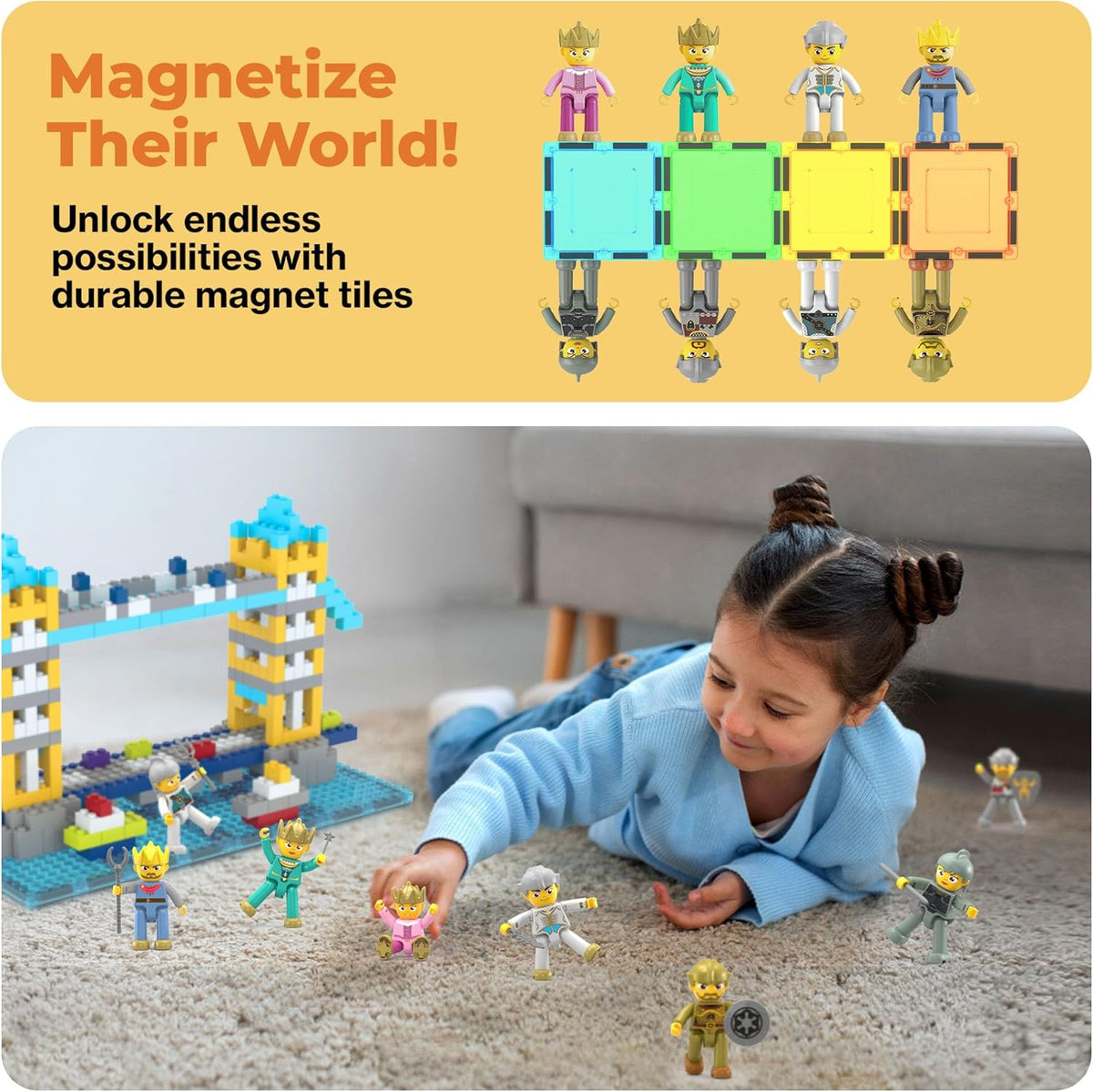 Picasso Magnetic Medieval Figures 8-Pieces