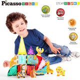 Picasso Magnetic Blocks Safari Animals 8-Pieces