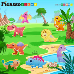 Picasso Magnetic Dinosaur Figures 8-Pieces
