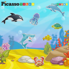 Picasso Magnetic Block Marine Animals 8-Pieces