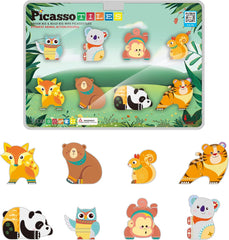 Picasso Magnetic Block Forest Animals 8-Pieces