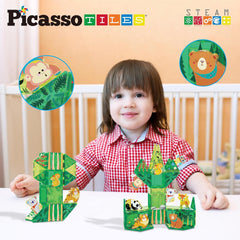 Picasso Magnetic Block Forest Animals 8-Pieces