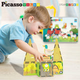 Picasso Magnetic Block Farm Animals 8-Pieces