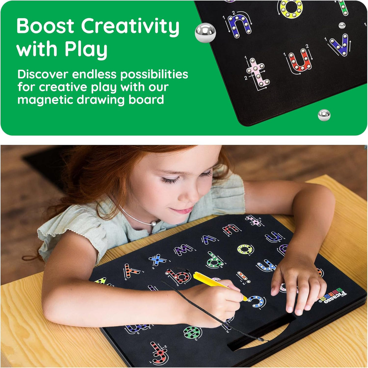 Picasso Magnetic Drawing Board Free Style Combo 2-In-1