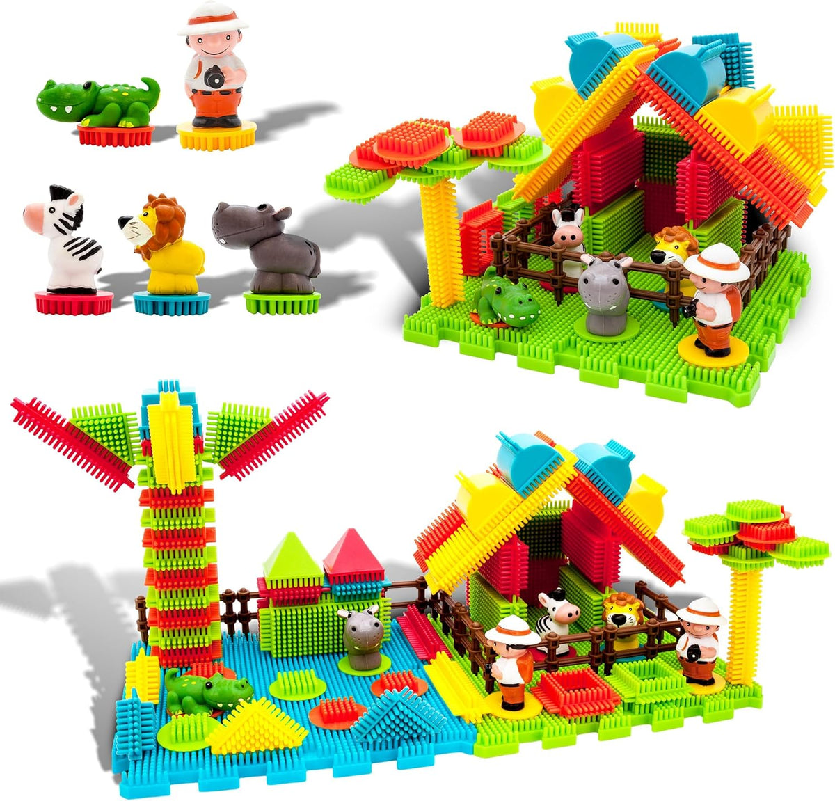 Picasso Magnetic Blocks Hedgehog Safari Set 100-Pieces