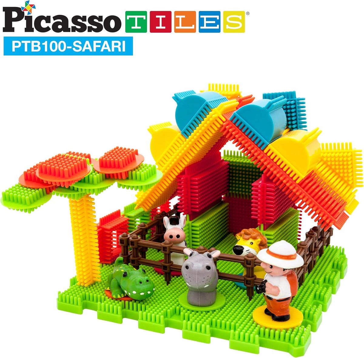 Picasso Magnetic Blocks Hedgehog Safari Set 100-Pieces