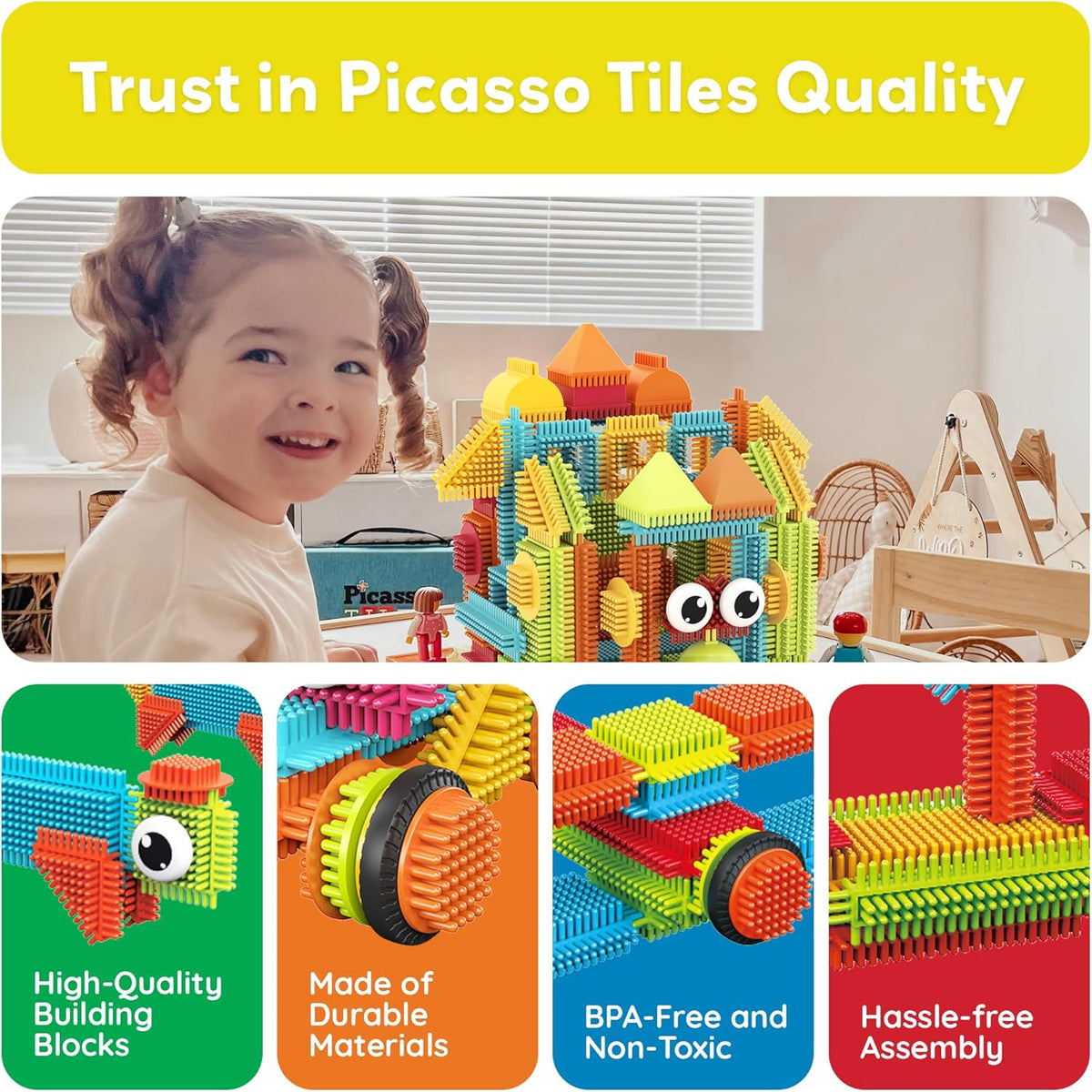 Picasso Magnetic Blocks Hedghog 120-Pieces