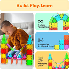 Picasso Magnetic Tiles Squre Expansion Pack 12-Pieces