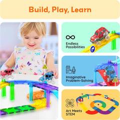 Picasso Magnetic Led Flashing Race Car2-Pieces