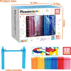 Picasso Magnetic Racing Set Support Column Parts 12-Pieces