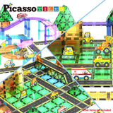 Picasso Magnetic Tiles Highway Printed Set 16-Pieces