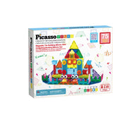 Picasso Magnetic Tiles with Hedgehog Building Block Set 75-Pieces
