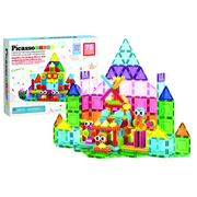 Picasso Magnetic Tiles with Hedgehog Building Block Set 75-Pieces