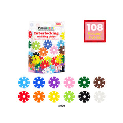 Picasso Magnetic Interlocking Building Chips 108-Pieces