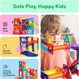 Picasso Magnetic Tiles 3-In-1 Race Track 108-Pieces