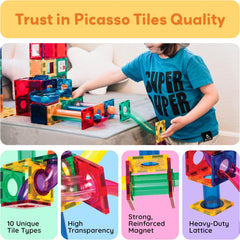 Picasso Magnetic Marble Run 70-Pieces