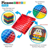 Picasso Magnetic Bricks + Tiles 63-Pieces