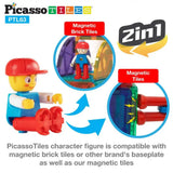 Picasso Magnetic Bricks + Tiles 63-Pieces
