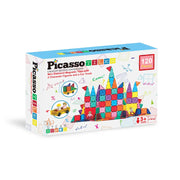 Picasso Magnetic Tiles Mini Diamond with 2Character + Car Truck 120-Pieces