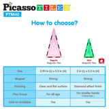 Picasso Magnetic Mini Diamond Building 40-Pieces