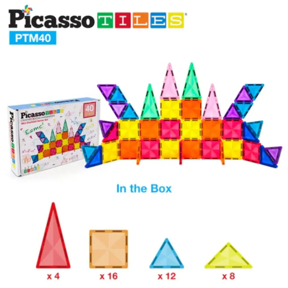 Picasso Magnetic Mini Diamond Building 40-Pieces
