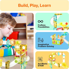 Picasso Magnetic Marble Run Travel 100-Pieces