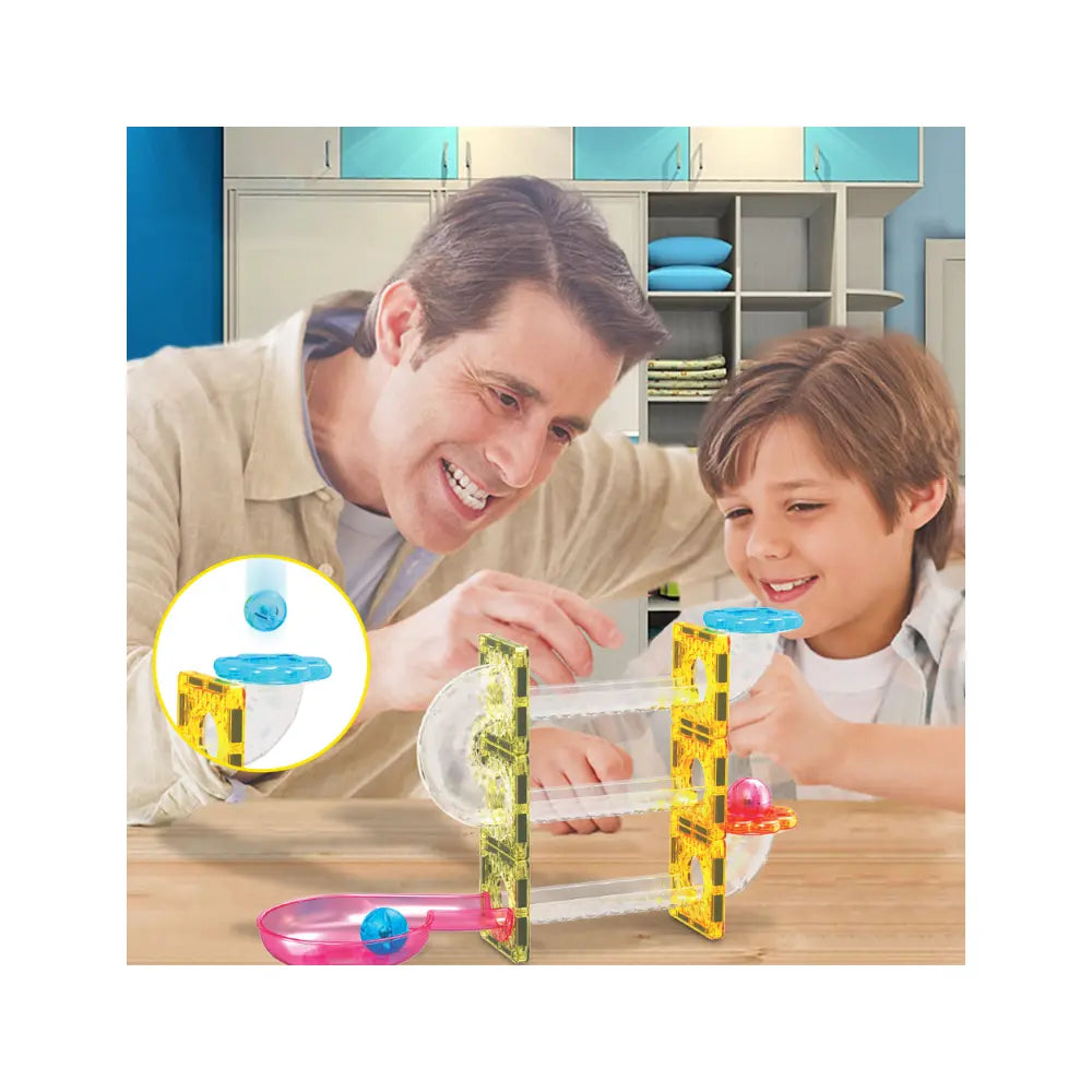 Picasso Magnetic Mini Diamond Marble Run Track Set 45pieces