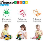 Picasso Magnetic Engineering Construction Building Set 152-Pieces