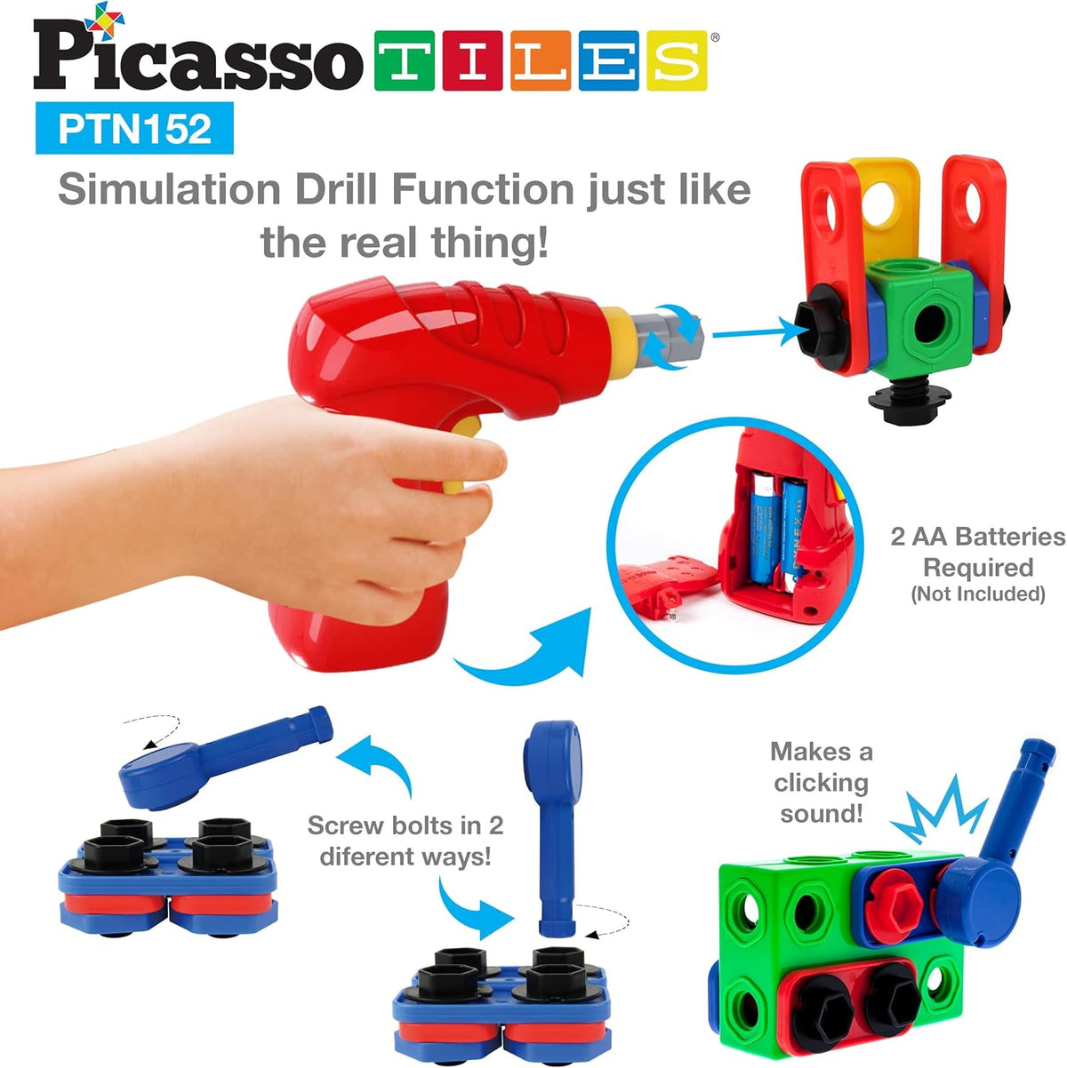 Picasso Magnetic Engineering Construction Building Set 152-Pieces