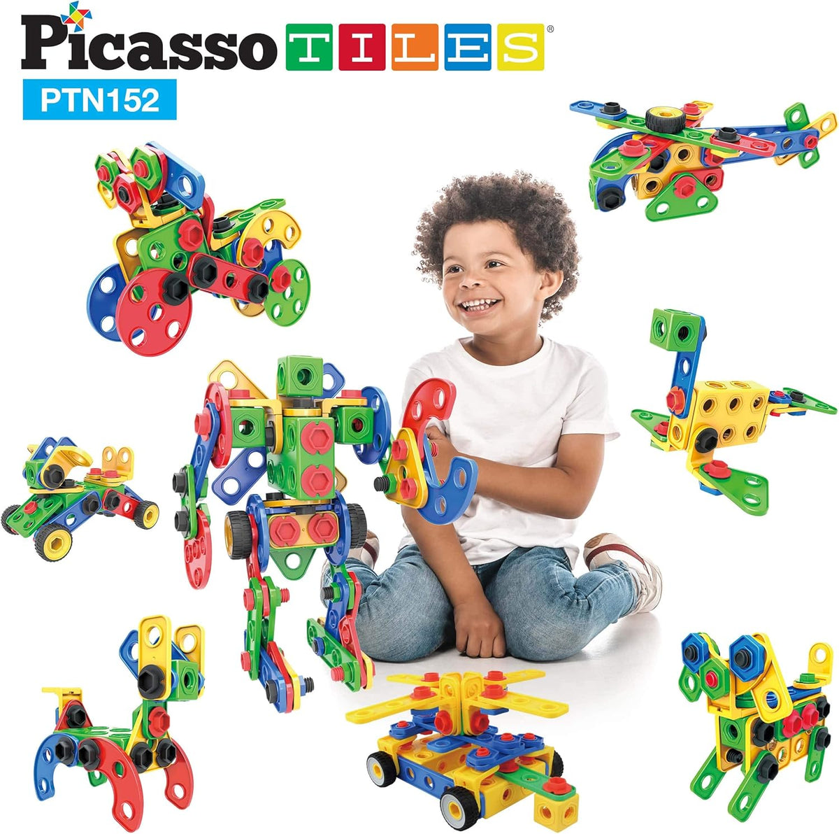 Picasso Magnetic Engineering Construction Building Set 152-Pieces